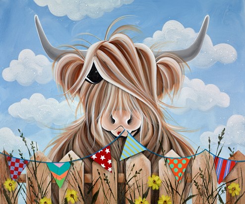 Fun in the Sun by Jennifer Hogwood - Original Painting on Stretched Canvas